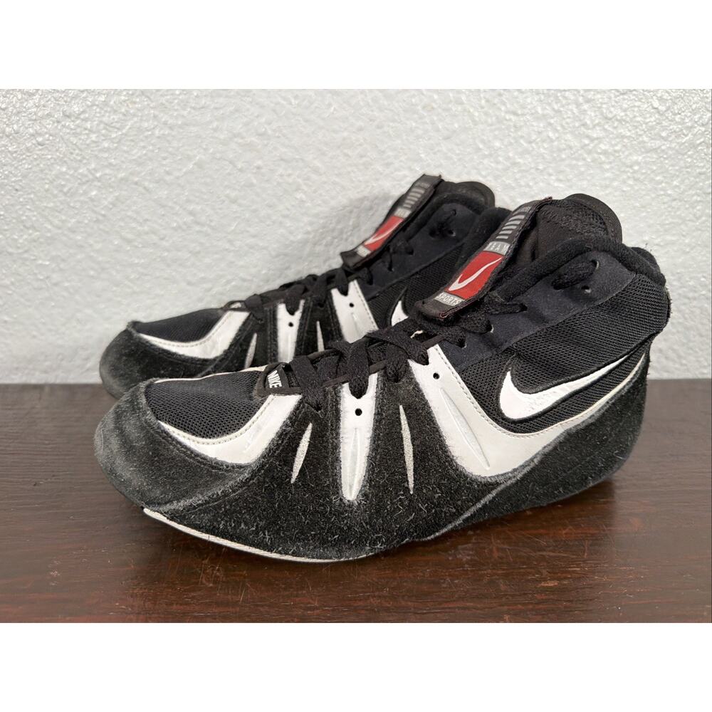 Nike Speed Sweep VI Wrestling Shoes 313612-011 Black White Mens 8 Rare 2007